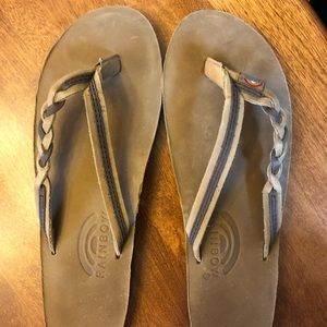 RAINBOW braided flip flop